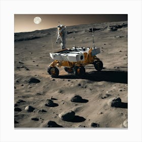 Rover On The Moon 9 Canvas Print
