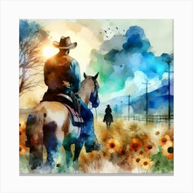 Creative Horse Visual 5 Canvas Print