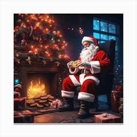 Christmas Santa 42 Canvas Print