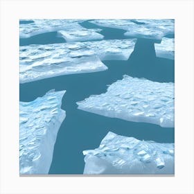 Icebergs 1 Canvas Print