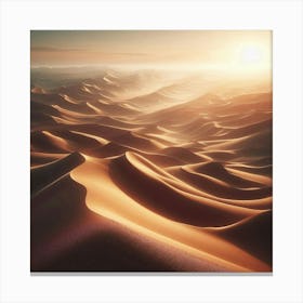 Sand Dunes In The Desert 1 Canvas Print