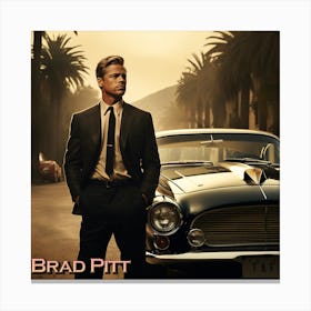 Brad Pitt 3 Canvas Print