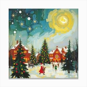 Santa'S Village Canvas Print