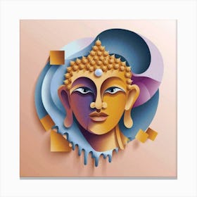 Buddha Head 1 Canvas Print