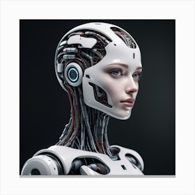 Cyborg Woman 50 Canvas Print