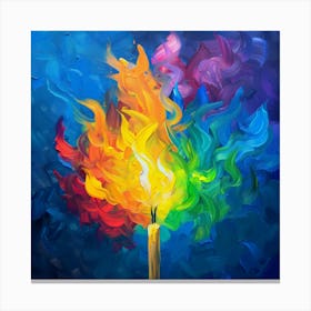 Fire Painting Canvas Print