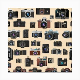 Vintage Cameras 1 Canvas Print