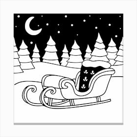 Santa Sleigh 1 Canvas Print