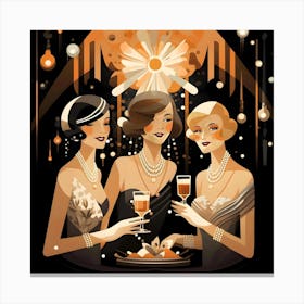 Gatsby Party Roaring Twenties 1 Canvas Print