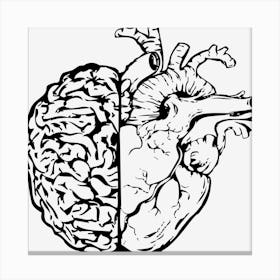 Brain Heart Mind Body Connection Canvas Print