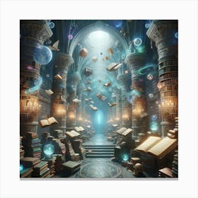 Enchanted Library Canvas Print