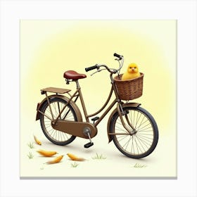 Flux Dev A Vintageinspired Bicycle With A Worn Brown Leather S 1 Canvas Print