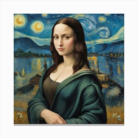 Starry Night Painting Canvas Print