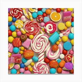 Candy Background Canvas Print