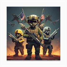 Army Soldiers Canvas Print