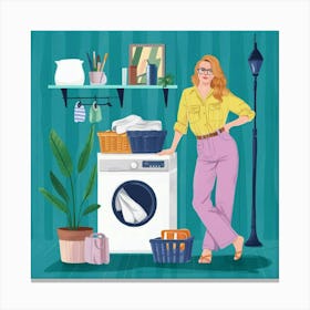 Laundry Day Art Print Illustration Painting Fashio Yhue1afyr66lwlz85i0gxw U3aw6ljgtuwwdxn90xnjgw Canvas Print