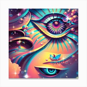 Psychedelic Eye 1 Canvas Print