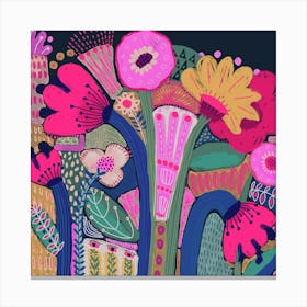 Flowers In The Garden Canvas Print