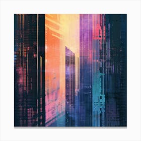 Abstract Cityscape 12 Canvas Print