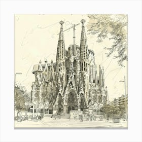 Sagrada Familia 5 Canvas Print