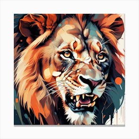 Lion Painting Canvas Print