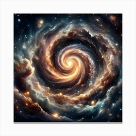 Abstract Wallart Celestial Whirlpool 4 Canvas Print