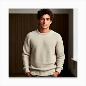 Man In A Sweater 6 Canvas Print