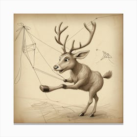 Reindeer Canvas Print