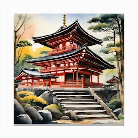 Kyoto Pagoda 9 Canvas Print