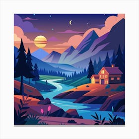 Landscape Painting Canvas Print