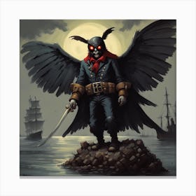 Pirate Bird Canvas Print