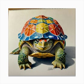 Colorful Turtle Canvas Print