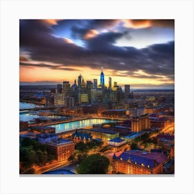 Philadelphia Skyline 1 Canvas Print