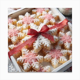 Snowflake Rice Krispies Treats Gift Canvas Print