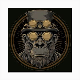 Steampunk Gorilla 12 Canvas Print