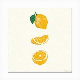 Lemons Square Canvas Print