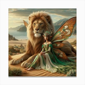 Fairy Lion Canvas Print