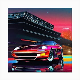 '80s Sports Car' Canvas Print