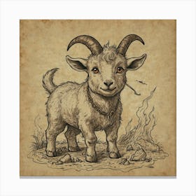 Goat! 5 Canvas Print