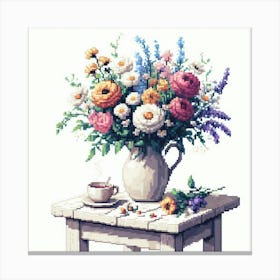 Flowers In A Vase Canvas Print