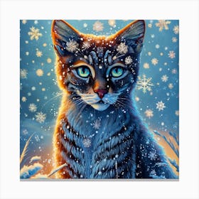 Snow Cat 2 Canvas Print