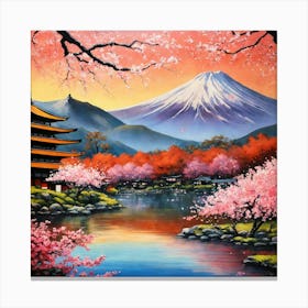 Sakura Japanese Elegance Canvas Print
