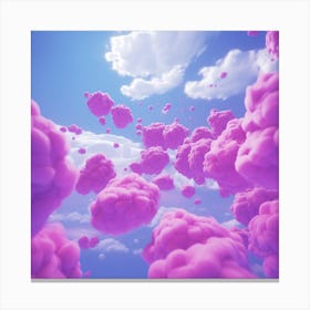 Pink Clouds In The Sky Canvas Print