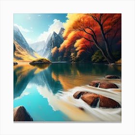 Landscape Painting 96 Canvas Print