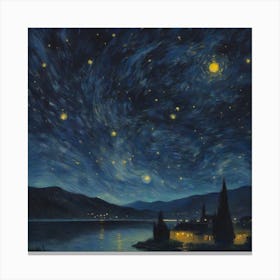 Starry Night reimagined Canvas Print