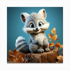 Raccoon 6 Canvas Print