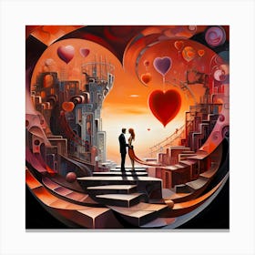 Lovers By Csaba Fikker 58 Canvas Print