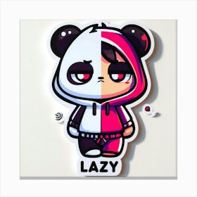 Lazy Panda 1 Canvas Print