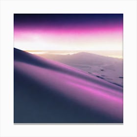 Sand Dunes At Sunset Canvas Print