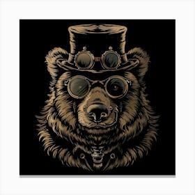 Steampunk Bear 36 Canvas Print